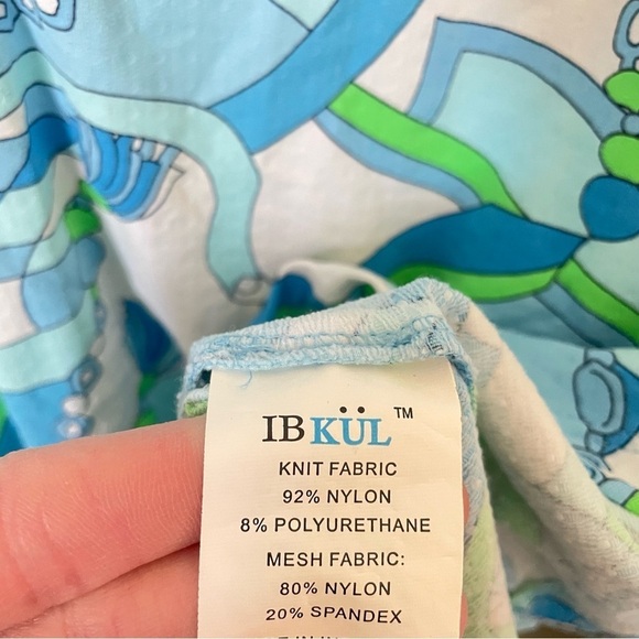 IBKUL Karin Seafoam Quarter Zip Up Mesh Long Sleeve Shirt - Picture 3 of 4